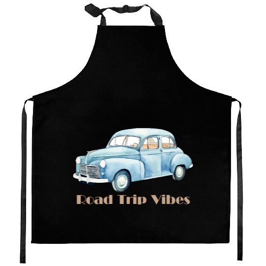 “Road Trip Vibes – Adventure on the Open Road” Kitchen Aprons