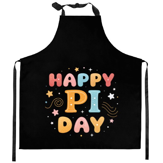Happy Pi Day Kitchen Aprons | Funny Math Teacher Kitchen Aprons
