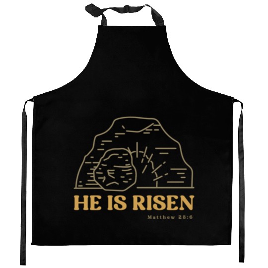 He Is Risen Kitchen Aprons