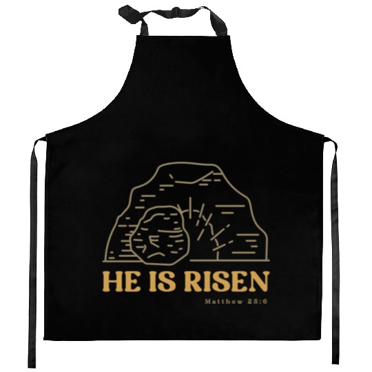 He Is Risen Kitchen Aprons