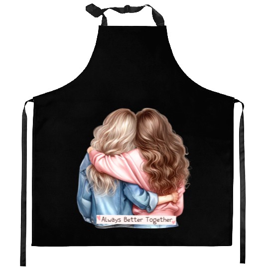Always Better Together Best Friends BFF Friendship Kitchen Aprons