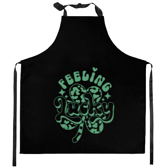 Feeling Lucky | St. Patrick’s Day Clover Leaf Kitchen Aprons