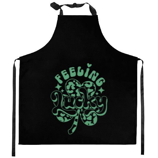 Feeling Lucky | St. Patrick’s Day Clover Leaf Kitchen Aprons