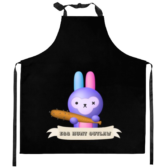 Egg Hunt Outlaw Easter Kitchen Aprons