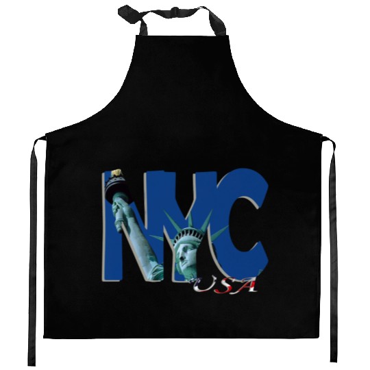Art of Statue of Liberty Kitchen Aprons