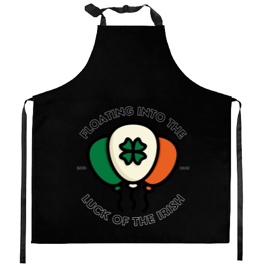 Floating into the luck of the irish Kitchen Aprons