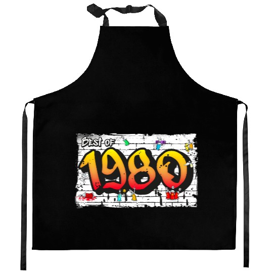 Best of 1980 Graffiti – 45 Years of Grunge Spirit Kitchen Aprons
