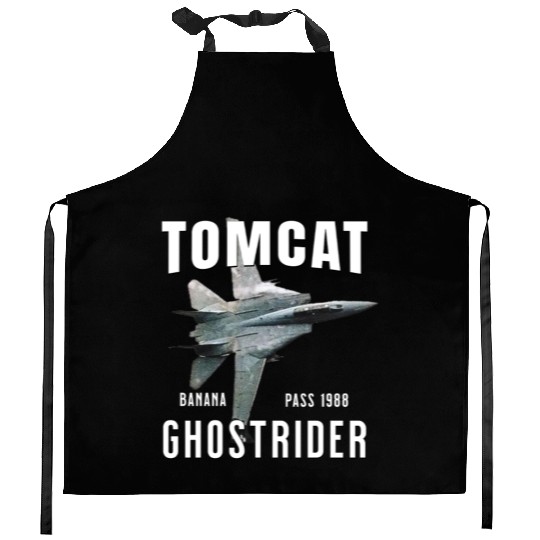 F-14 TOMCAT Infamous Banana Pass USS America Kitchen Aprons