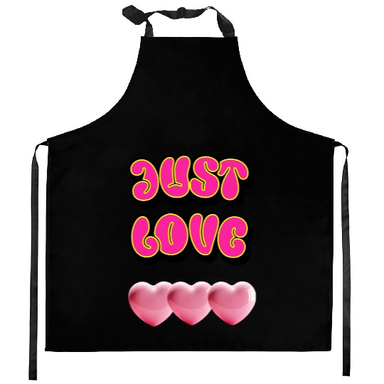 Just Love: Y2K 2000s Heart Kitchen Aprons