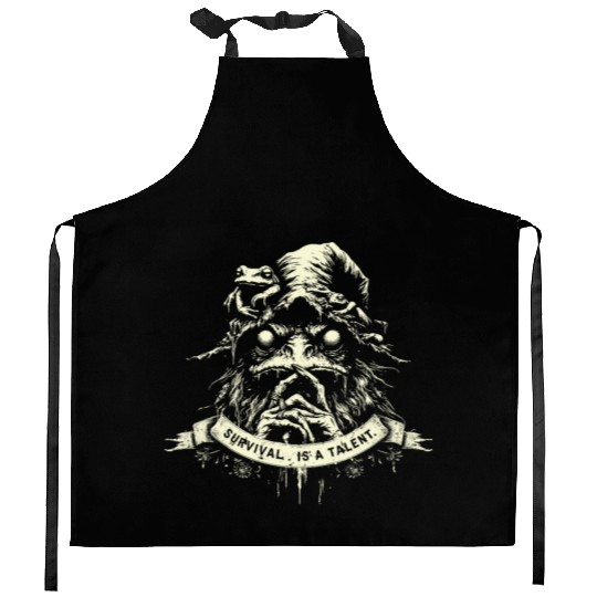 Thinker Frog Kitchen Aprons