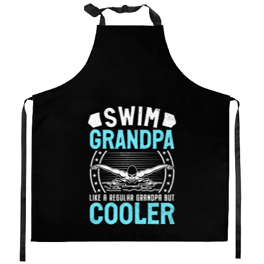 Swim Grandpa - Classic Stars & Stripes Edition Kitchen Aprons