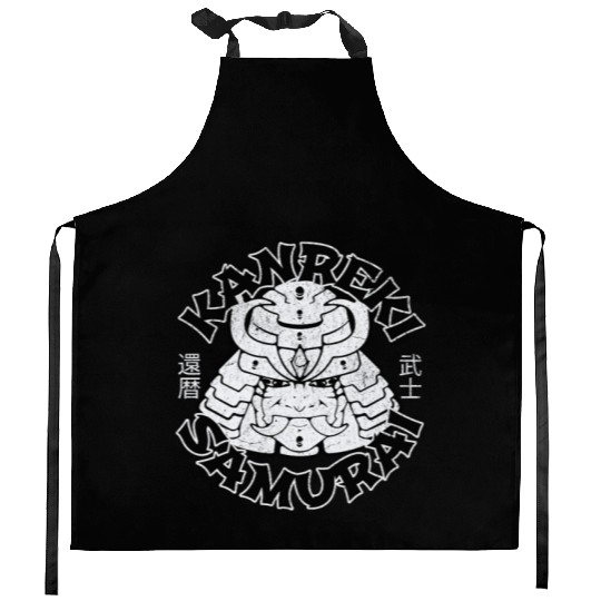 Kanreki 60th Birthday Japanese Samurai Kitchen Aprons