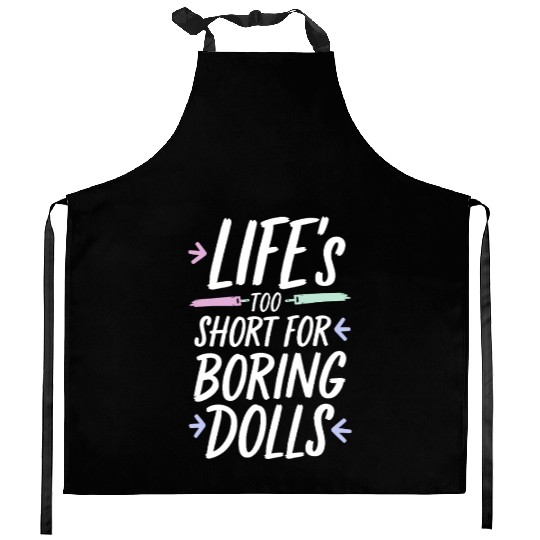 Creepy Dollmaking Haunted Doll Collector Kitchen Aprons