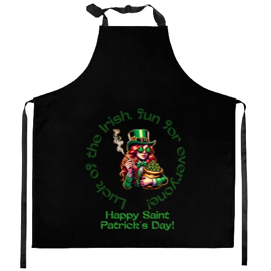 Luck of the Irish, Fun for Everone. Kitchen Aprons