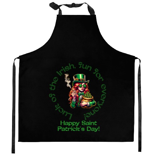 Luck of the Irish, Fun for Everone. Kitchen Aprons