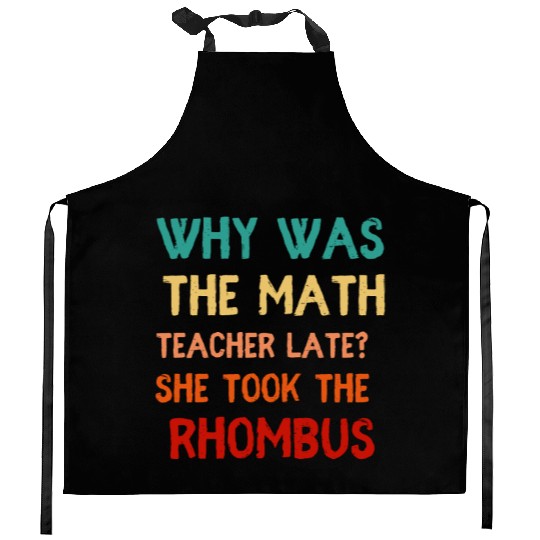 Math Teacher Joke Humor Kitchen Aprons