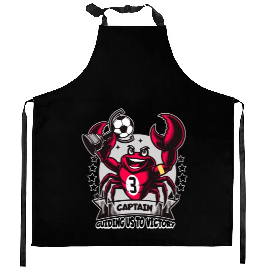 Captain crab Kitchen Aprons