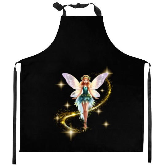 Twilight Fairy Glow Kitchen Aprons
