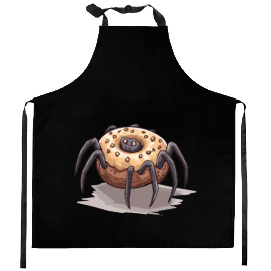 Donut Spider Funny Creative Motif Kitchen Aprons
