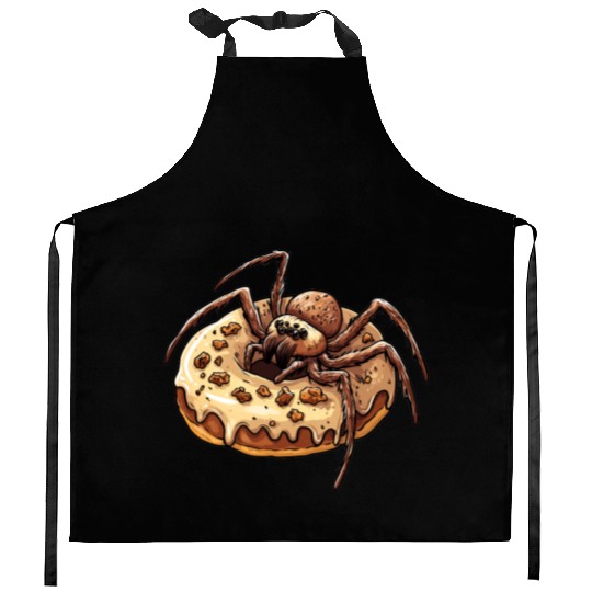 Donut Spider Funny Creative Motif Kitchen Aprons