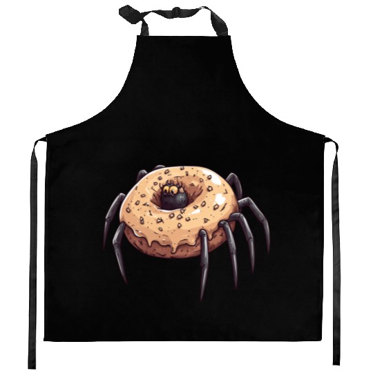 Donut Spider Funny Creative Motif Kitchen Aprons