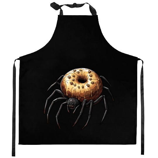 Donut Spider Funny Creative Motif Kitchen Aprons