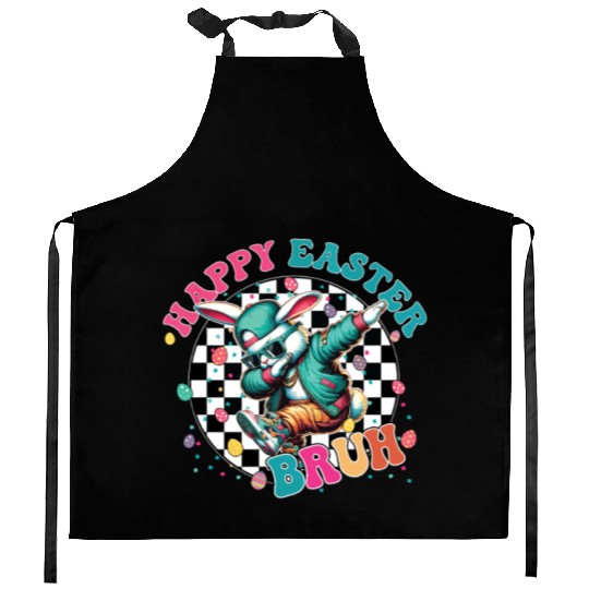 Hip-Hop Easter Bunny Vibes Kitchen Aprons