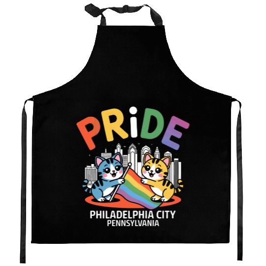 Pride Month Philadelphia City Pennsylvania USA Rai Kitchen Aprons