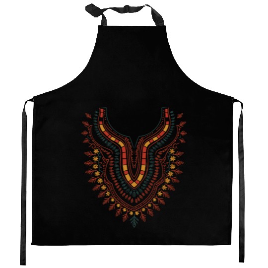 African Print Dashiki Kente Art Black History Mont Kitchen Aprons