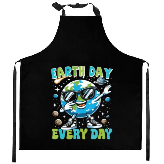 Earth Day Every Day Kitchen Aprons