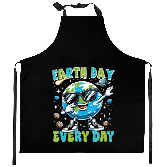Earth Day Every Day Kitchen Aprons