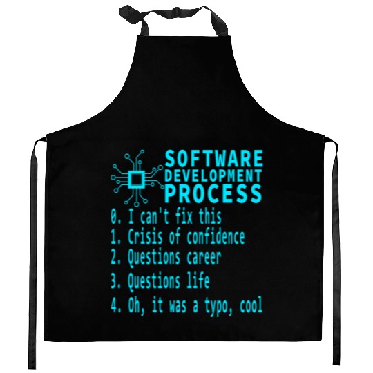 Software Dev Process Debugging Existential Crisis Kitchen Aprons