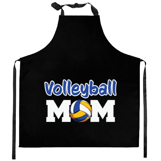 Volleyball Mom Design Proud Sports Mama Style Kitchen Aprons