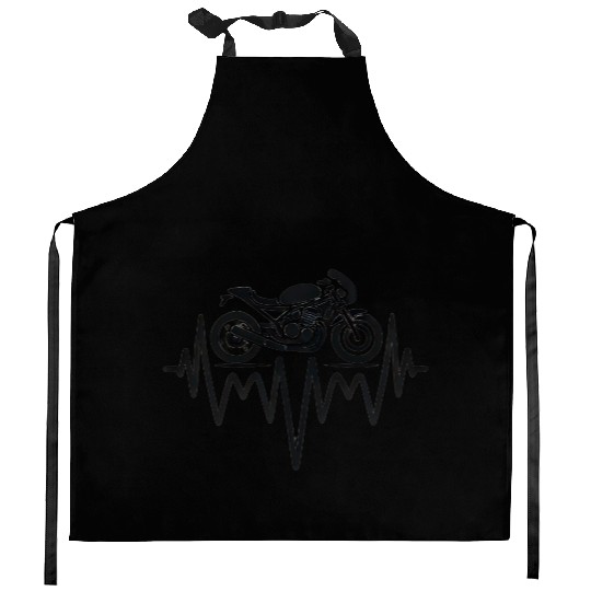 Motorcycle Heartbeat - Hobby Kitchen Aprons