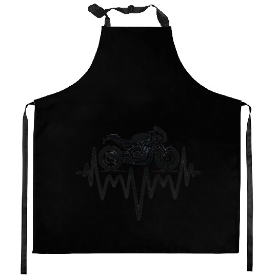 Motorcycle Heartbeat - Hobby Kitchen Aprons