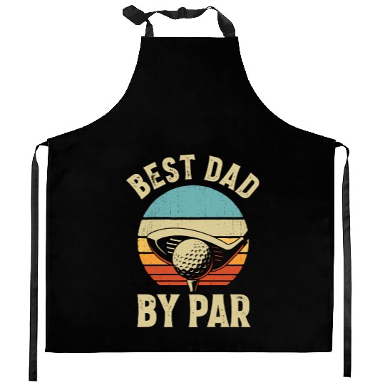 Best Papa By Par Golf Lover Golfing Father's day Kitchen Aprons