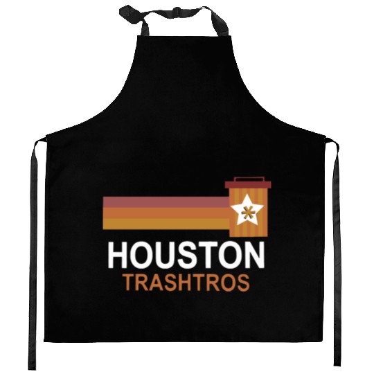 Houston Trashtros Asterisks Kitchen Aprons