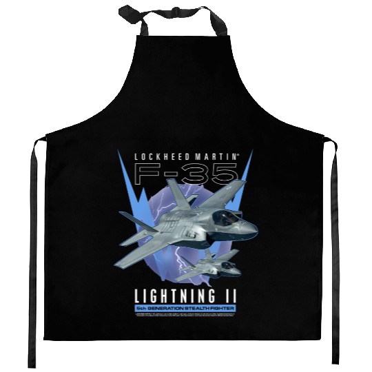 F-35 LightningIi 5Th Gen Stealth Fighter Kitchen Aprons