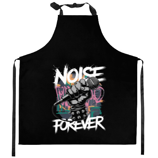 Noise Forever Punk Rock Metal Music Kitchen Aprons