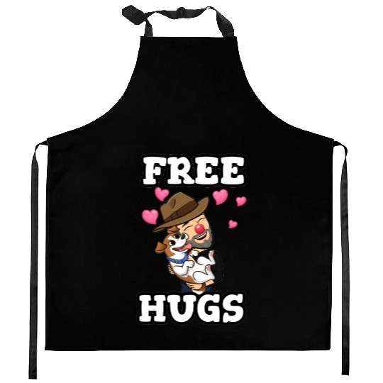 Free Hugs Kitchen Aprons