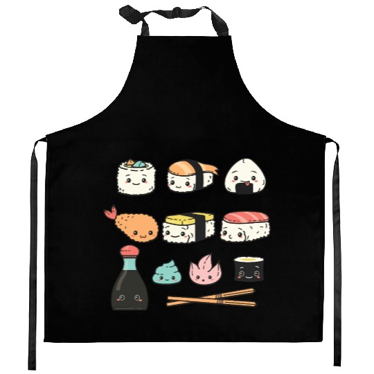 Kawaii Sushi Kitchen Aprons