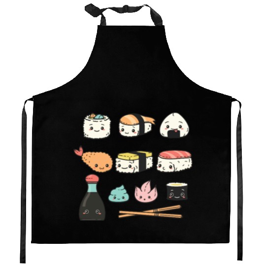 Kawaii Sushi Kitchen Aprons
