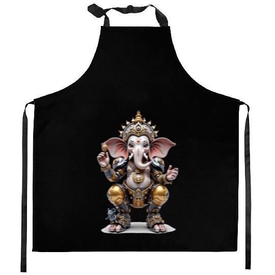 Ganesha, Hindu God Kitchen Aprons