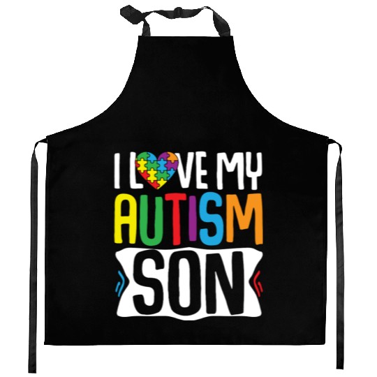Autism Awareness Gift Parents Son Kitchen Aprons