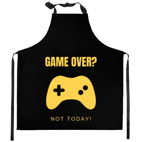 Game Over? Not Today! – Clean & Modern Gamer Kitchen Aprons