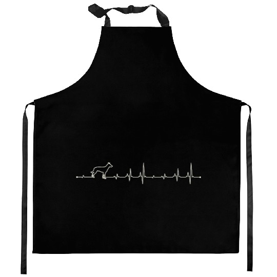 Heartbeat Belgian malinois dog Kitchen Aprons