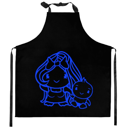 Duck Mom Child Lady Woman Female Pretty Bow Mother Kitchen Aprons