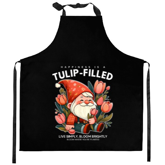 Tulip-Filled Happiness – Bloom Brightly Kitchen Aprons