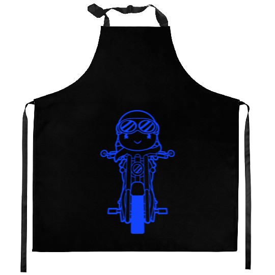Bird Motorcycle Riding Biker Motorcyclist Hobby Kitchen Aprons