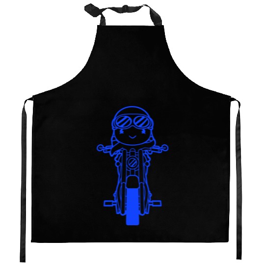 Bird Motorcycle Riding Biker Motorcyclist Hobby Kitchen Aprons